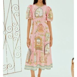 ALEMAIS monte midi dress